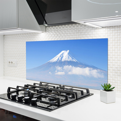 Paneles de vidrio para la cocina Monte nube cielo paisaje