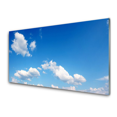 Paneles de vidrio para la cocina Cielo nubes paisaje