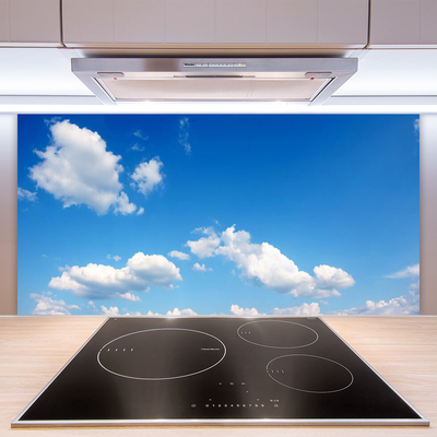Paneles de vidrio para la cocina Cielo nubes paisaje