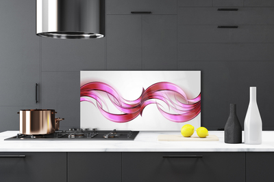 Paneles de vidrio para la cocina Abstracto olas art arte
