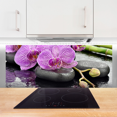 Paneles de vidrio para la cocina Orquídea zen spa