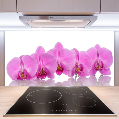 Paneles de vidrio para la cocina Orquídea rosa flores