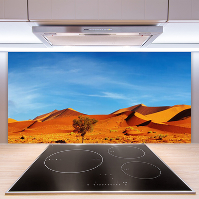 Paneles de vidrio para la cocina Desierto paisaje arena