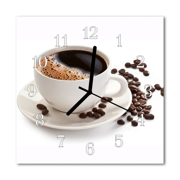 Reloj de vidrio para cocina Vaso para el café