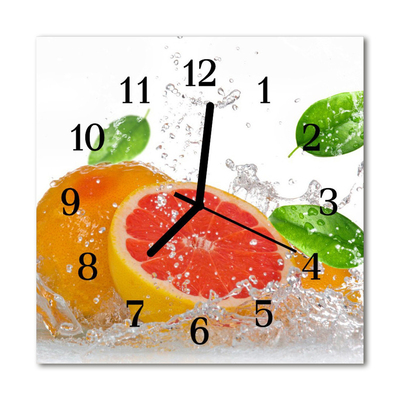 Reloj de vidrio para cocina Pomelo