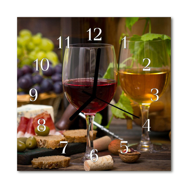 Reloj de vidrio para cocina Copa de vino