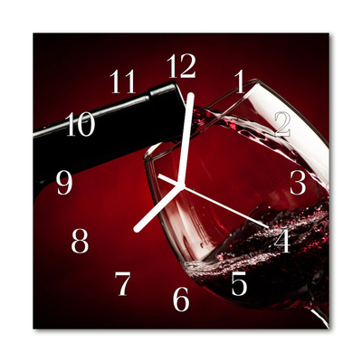 Reloj de vidrio para cocina Copa de vino