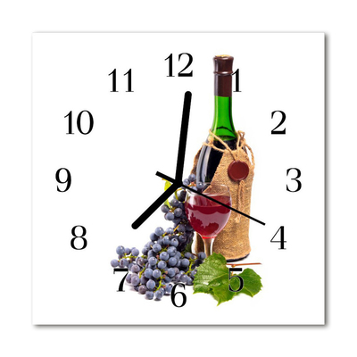 Reloj de vidrio para cocina Uvas para el vino