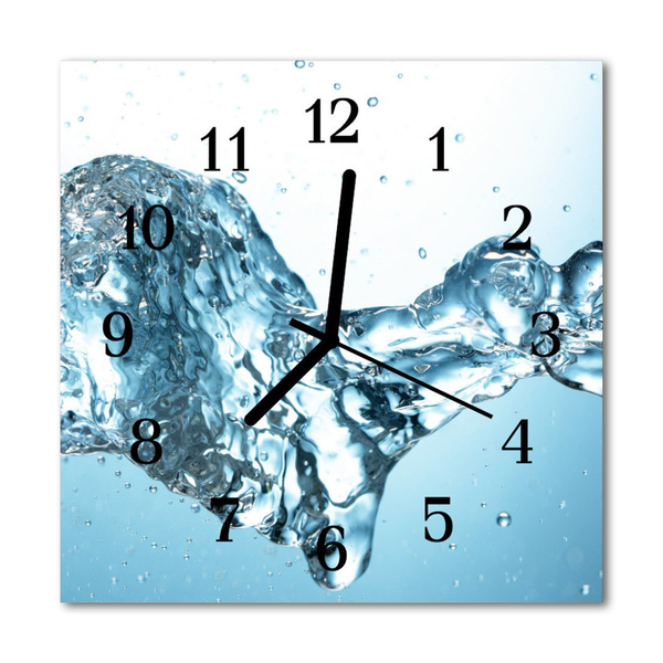 Reloj de vidrio para cocina Agua