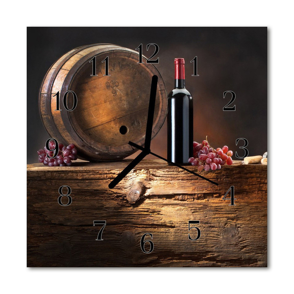 Reloj de vidrio para cocina Uvas para el vino