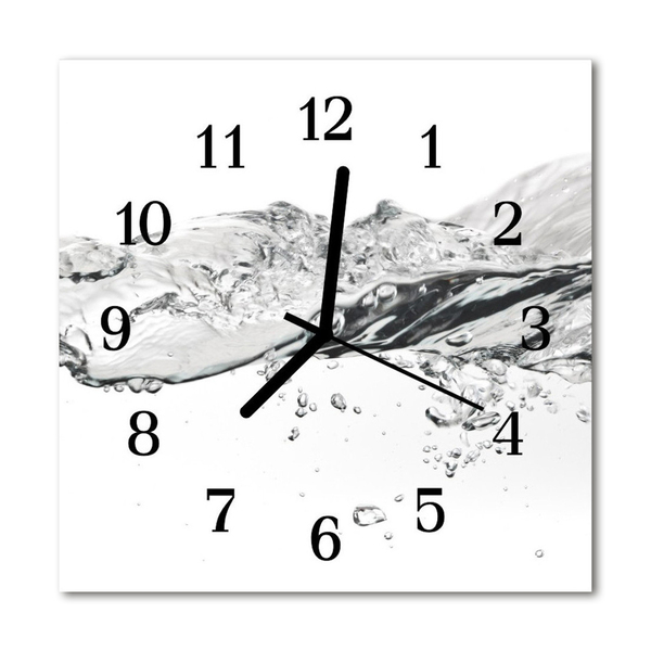 Reloj de vidrio para cocina Agua