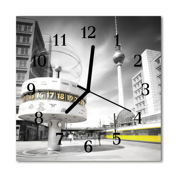 Reloj de vidrio para cocina Berlin