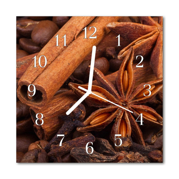 Reloj de vidrio para cocina Vainilla