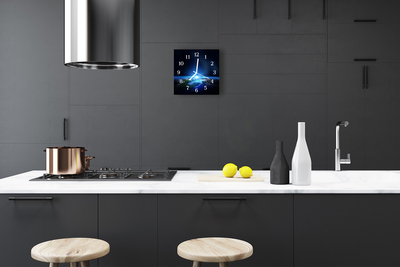 Reloj de vidrio para cocina Cosmos tierra