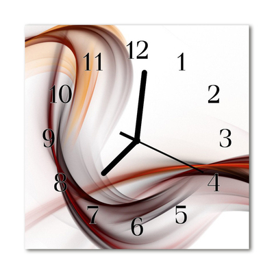 Reloj de vidrio para cocina Abstracto