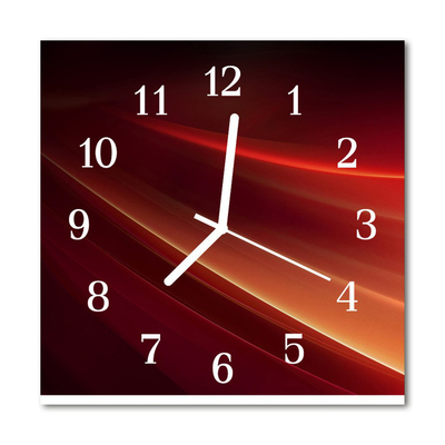Reloj de vidrio para cocina Abstracto