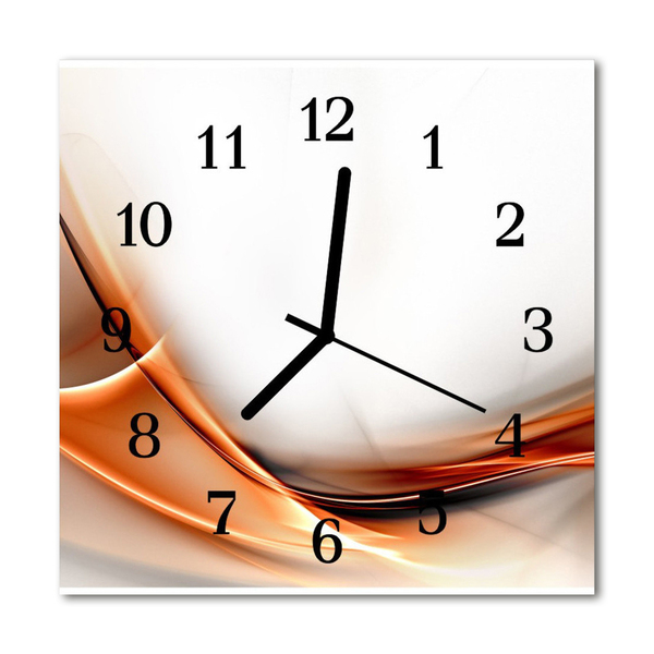 Reloj de vidrio para cocina Abstracto