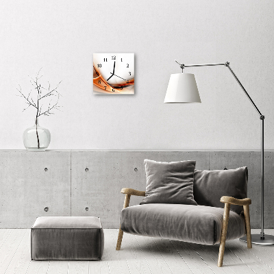 Reloj de vidrio para cocina Abstracto