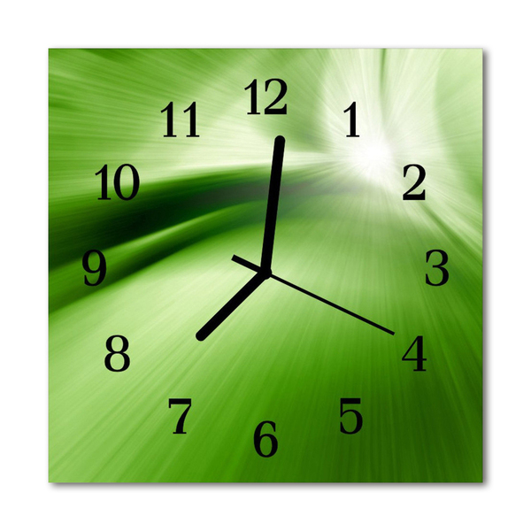 Reloj de vidrio para cocina Abstracto