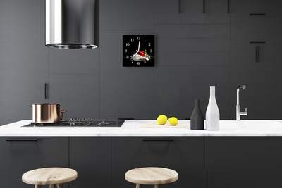 Reloj de vidrio para cocina Fresa