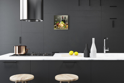 Reloj de vidrio para cocina Uvas para el vino