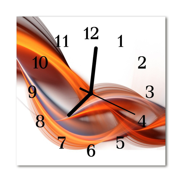 Reloj de vidrio para cocina Abstracción de humo