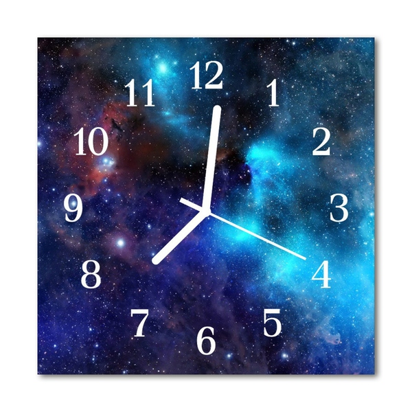 Reloj de vidrio para cocina Cielo estrellado