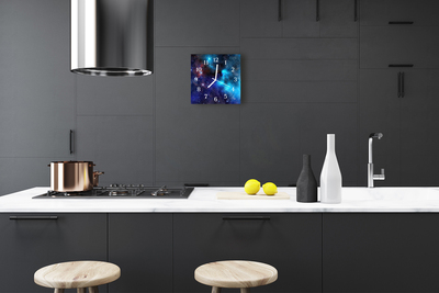 Reloj de vidrio para cocina Cielo estrellado