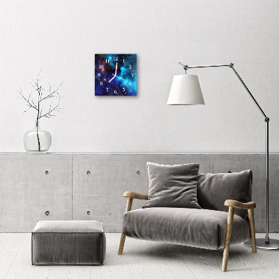 Reloj de vidrio para cocina Cielo estrellado