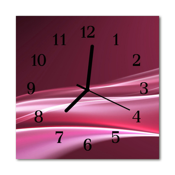 Reloj de vidrio para cocina Líneas abstractas