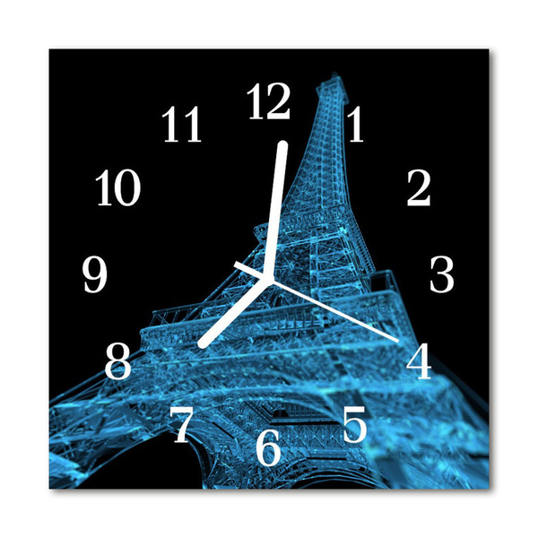 Reloj de vidrio para cocina Torre eiffel en parís