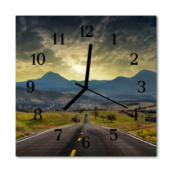 Reloj de vidrio para cocina Monte
