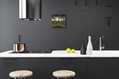 Reloj de vidrio para cocina Monte