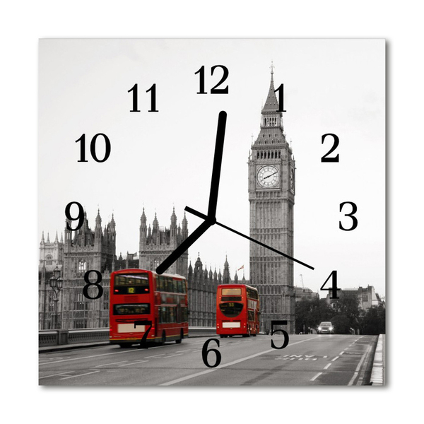 Reloj de vidrio para cocina Londres