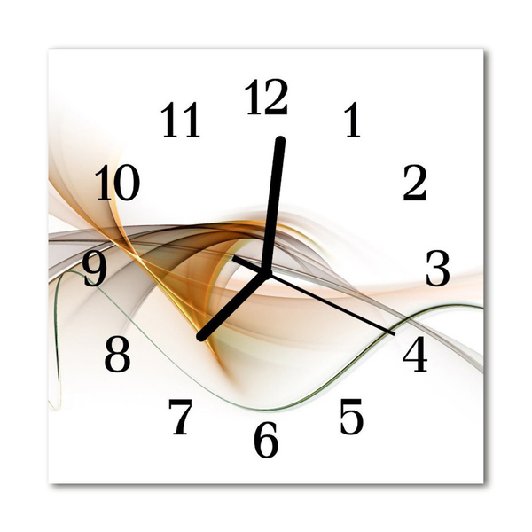 Reloj de vidrio para cocina Abstracto