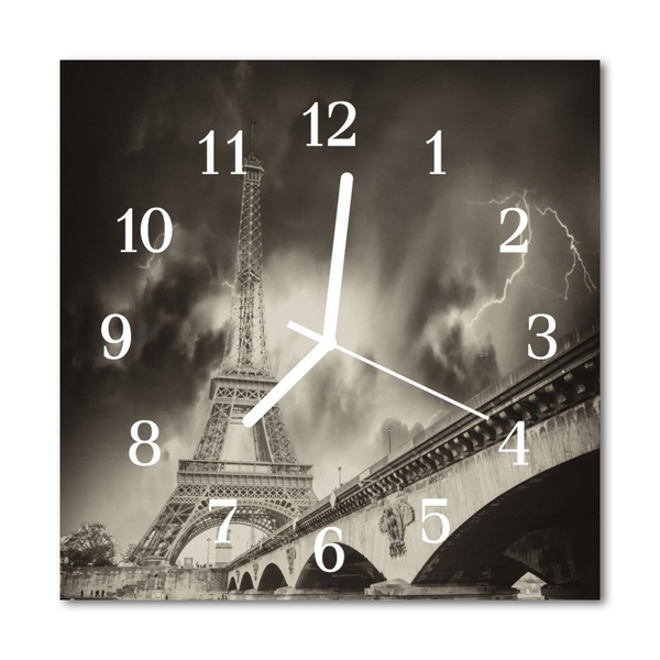 Reloj de vidrio para cocina Paris