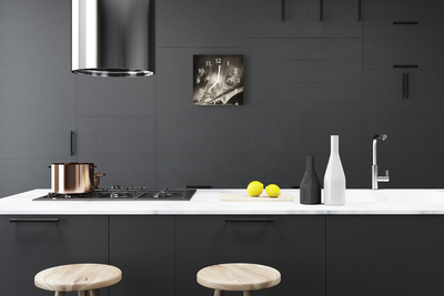 Reloj de vidrio para cocina Paris