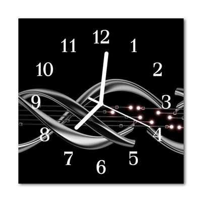 Reloj de vidrio para cocina Abstracto