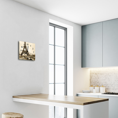 Reloj de vidrio para cocina Paris