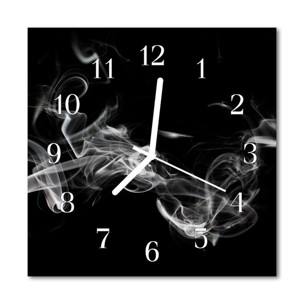 Reloj de vidrio para cocina Humo