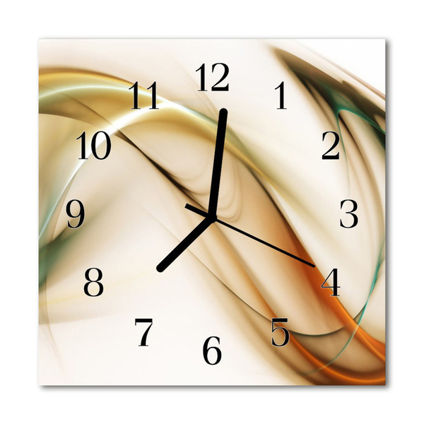 Reloj de vidrio para cocina Abstracto