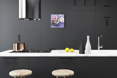 Reloj de vidrio para cocina Piedras