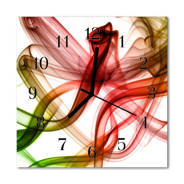 Reloj de vidrio para cocina Abstracto