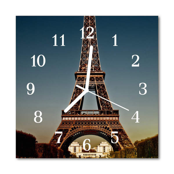 Reloj de vidrio para cocina Torre eiffel