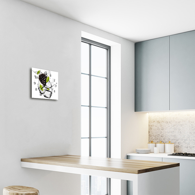 Reloj de vidrio para cocina Mora