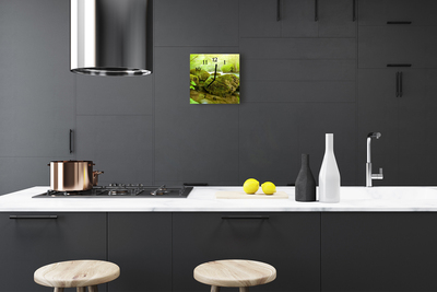 Reloj de vidrio para cocina Naturaleza