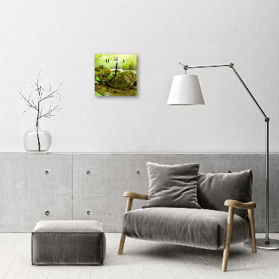 Reloj de vidrio para cocina Naturaleza