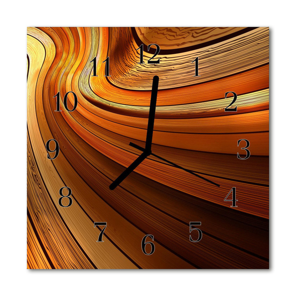 Reloj de vidrio para cocina Abstracto