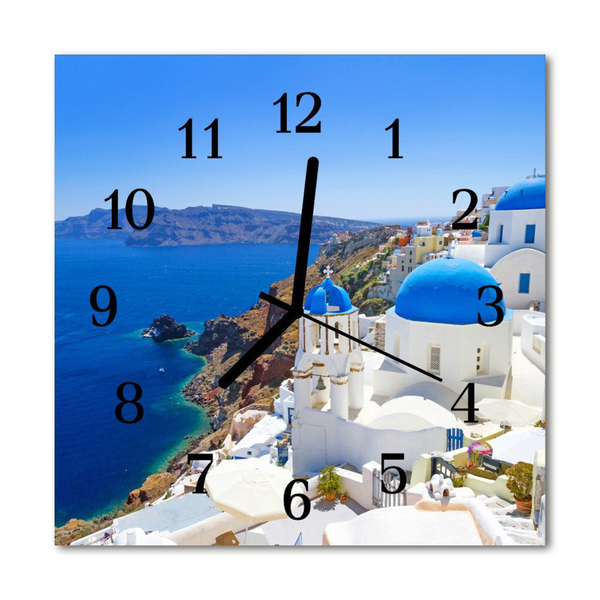 Reloj de vidrio Santorini