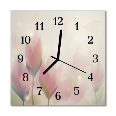 Reloj de vidrio Flores